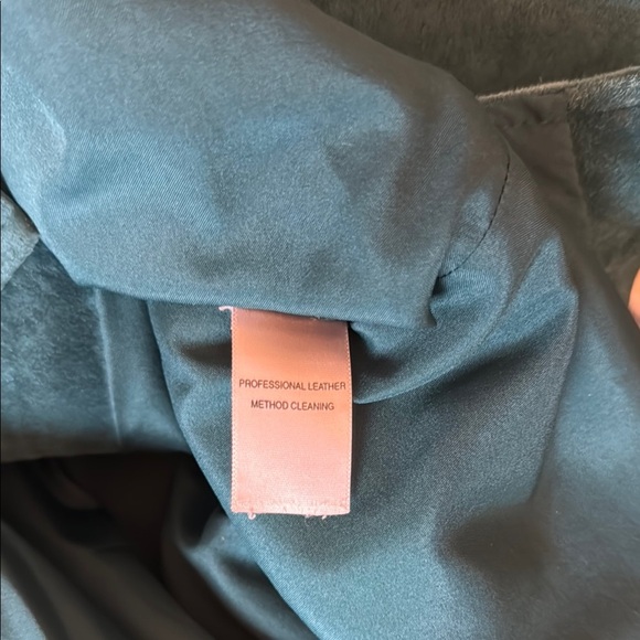 EUC Jones New York Teal Blazer Real Suede Body with Sweater Arms and Collar - Picture 9 of 11